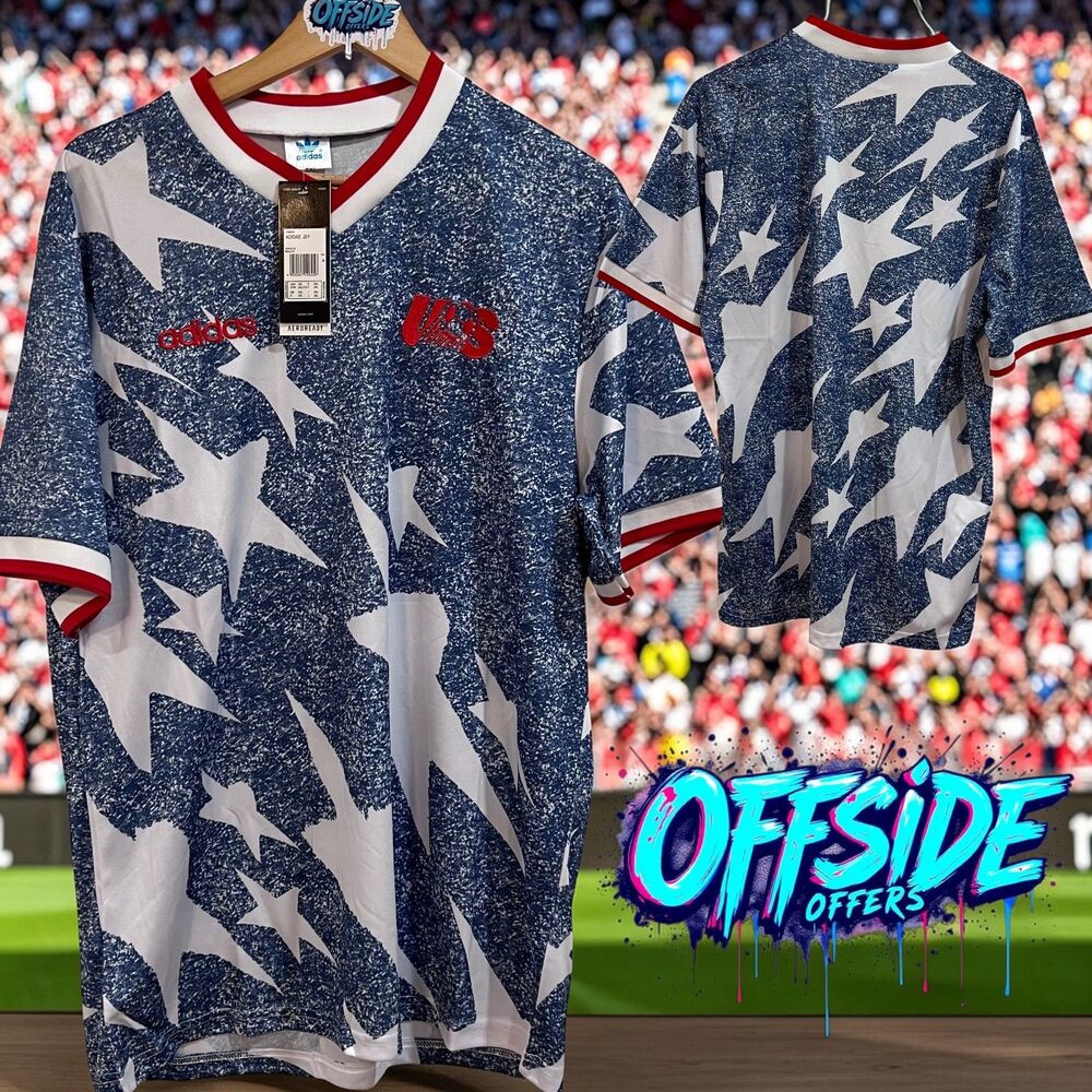 ** SEE VID ** Retro USA World Cup 1994 Away Jersey   XXL